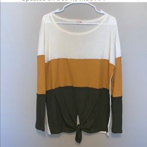 Waffle Knit Sweater